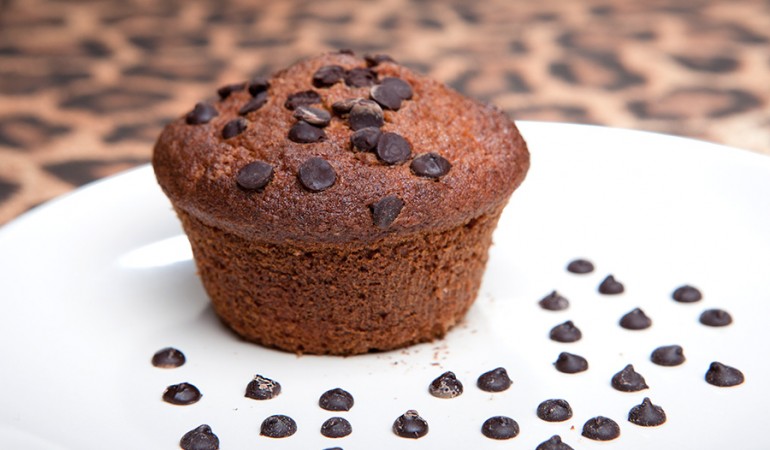 muffin alla banana con gocce di cioccolato