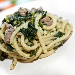 pici con cavolo nero e salsiccia