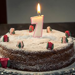 Torta di compleanno 7 anni