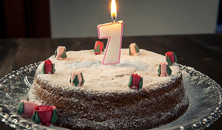 Torta di compleanno 7 anni