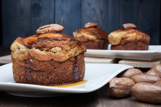 3 piccole torte di ricotta miele e noci pecan